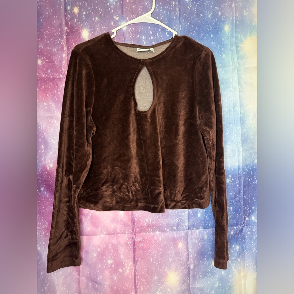 New asos velour long sleeve shirt 🛍